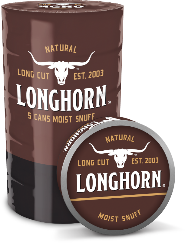 longhorn com tobacco Longhorn Natural Fine Cut Moist Snuff Tobacco, 5 ct longhorn snuff products for sale